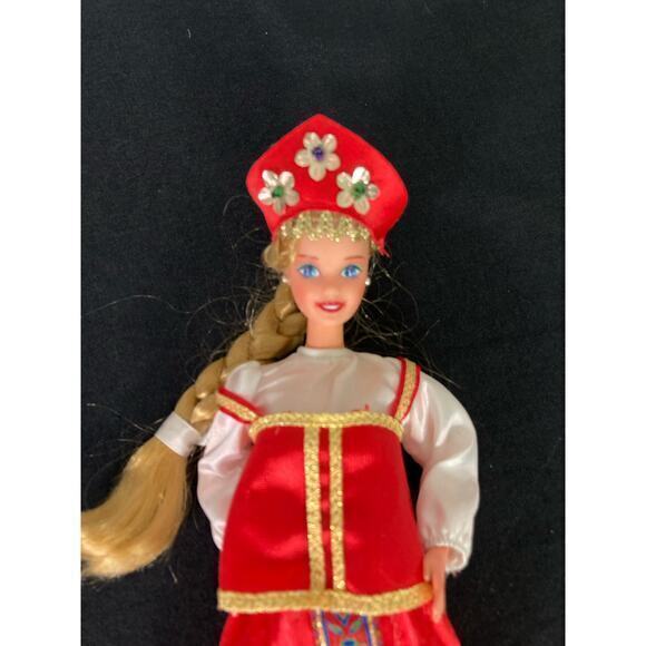 Russian Barbie Doll‎ Dolls Of The World 1966 Blonde Braid Light Complexion - Picture 4 of 11